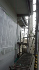 港北区Ｓ様邸養生、屋根