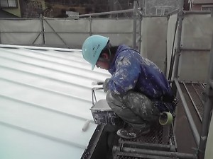 港北区 Y様邸 屋根下塗り