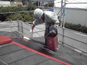 屋根、軒塗装