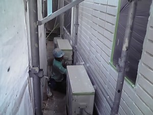 外壁、目地ダメ込み