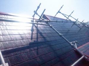 屋根中 塗りまで完了（汗）