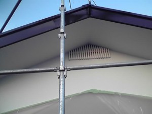 軒、2F横樋、破風完了。